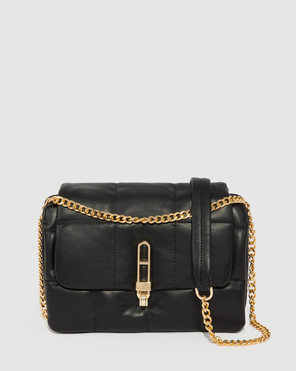 Colette by Colette Hayman Black Riley Quilt Crossbody Bag