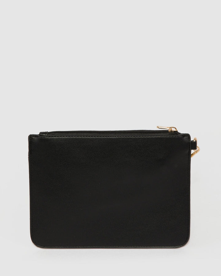 Colette by Colette Hayman Black Tia Wristlet Clutch Bag