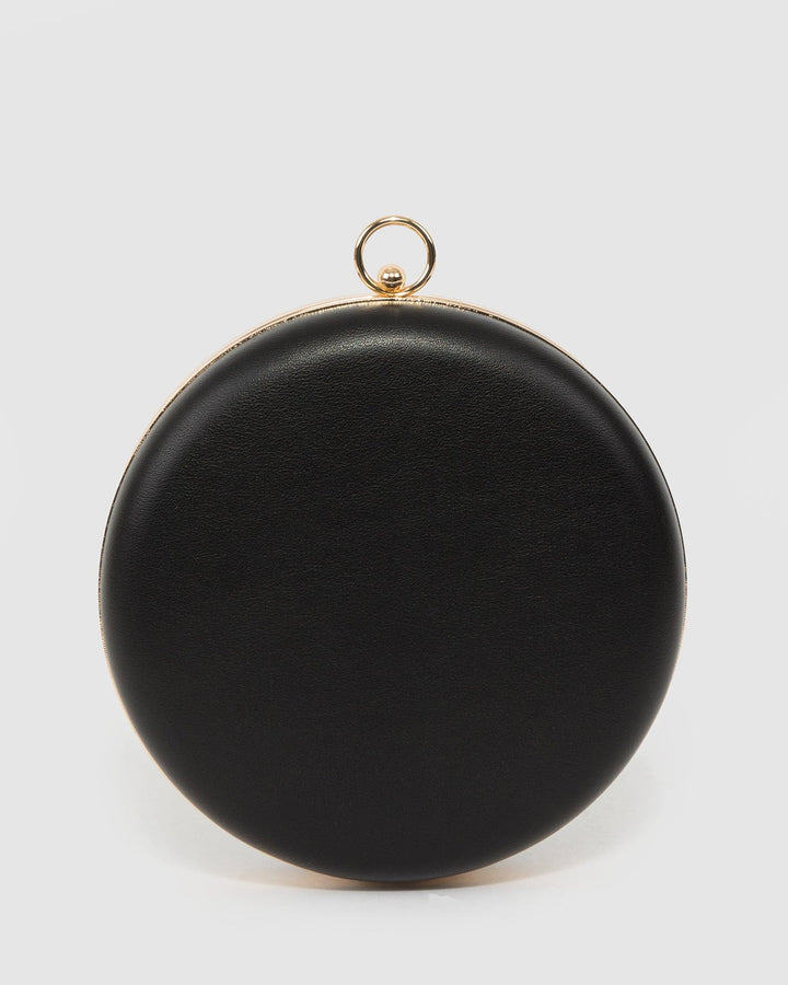 Colette by Colette Hayman Black Yuki Round Clutch Bag