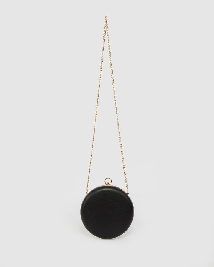 Colette by Colette Hayman Black Yuki Round Clutch Bag