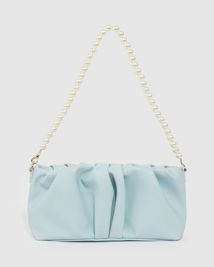 Colette by Colette Hayman Blue Lilyana Pearl Shoulder Bag