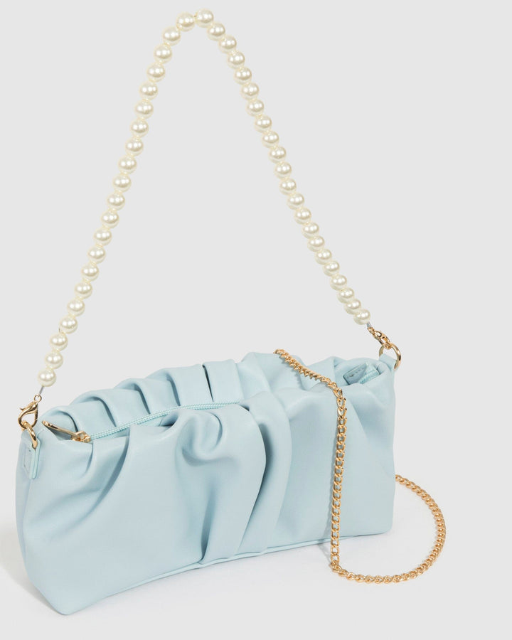 Colette by Colette Hayman Blue Lilyana Pearl Shoulder Bag