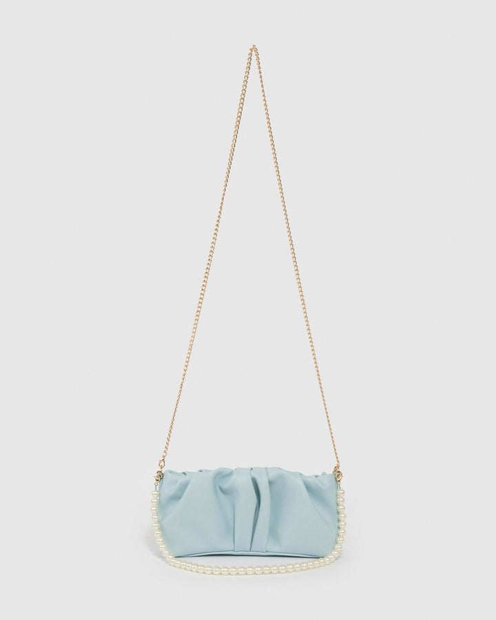 Colette by Colette Hayman Blue Lilyana Pearl Shoulder Bag