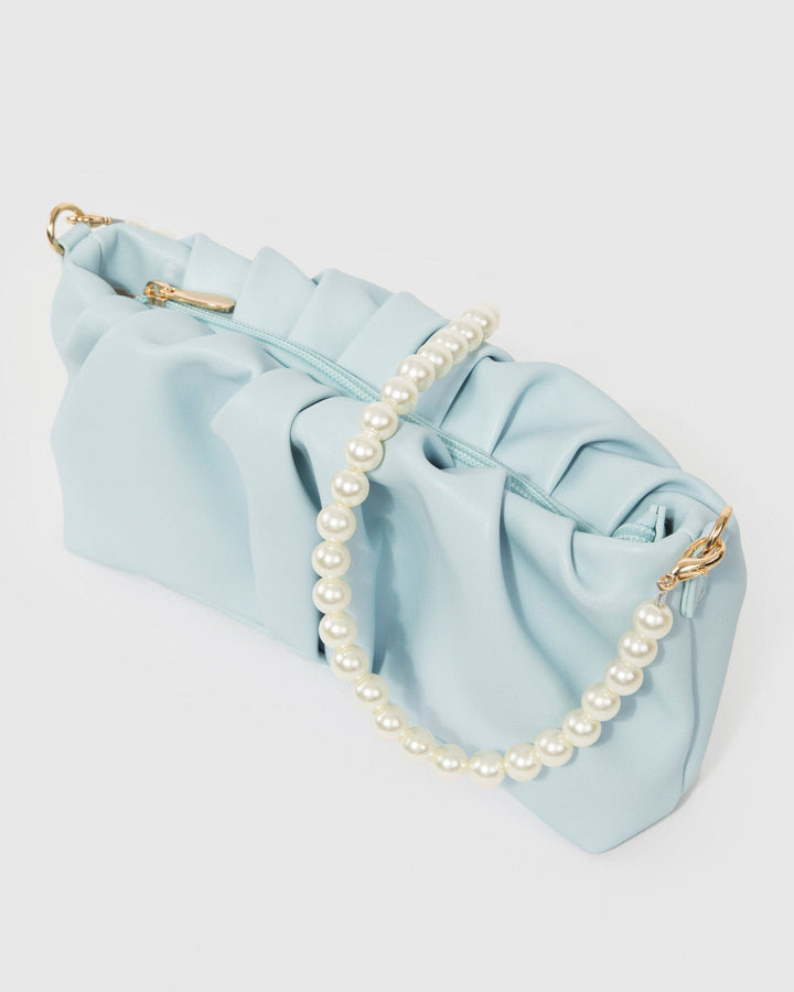 Colette by Colette Hayman Blue Lilyana Pearl Shoulder Bag