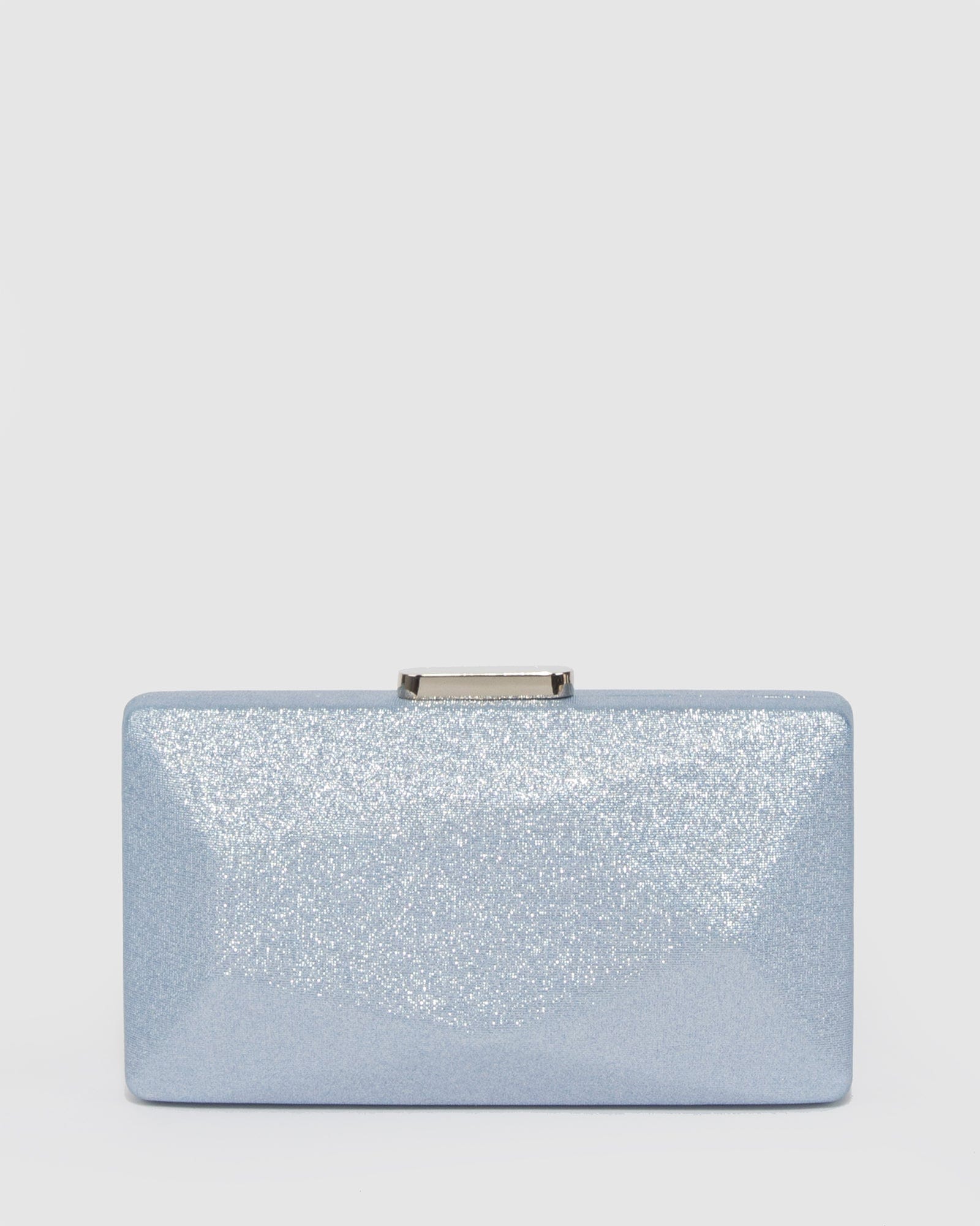 Lady Couture Beauty Embellished Hard Case Clutch Bag, Silver - Walmart.com