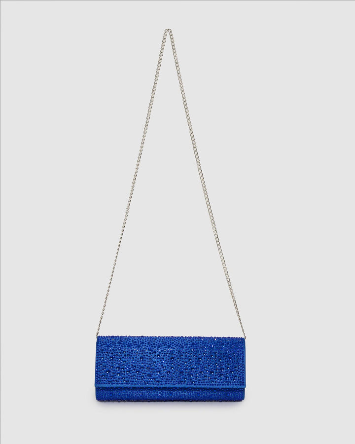 Colette by Colette Hayman Blue Nolene Crystal Clutch Bag