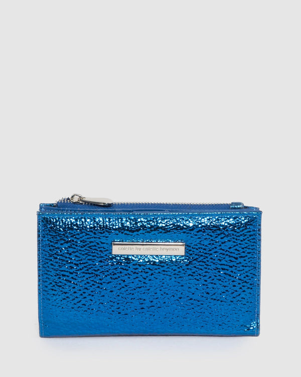 Colette by Colette Hayman Blue Selena Zip Wallet