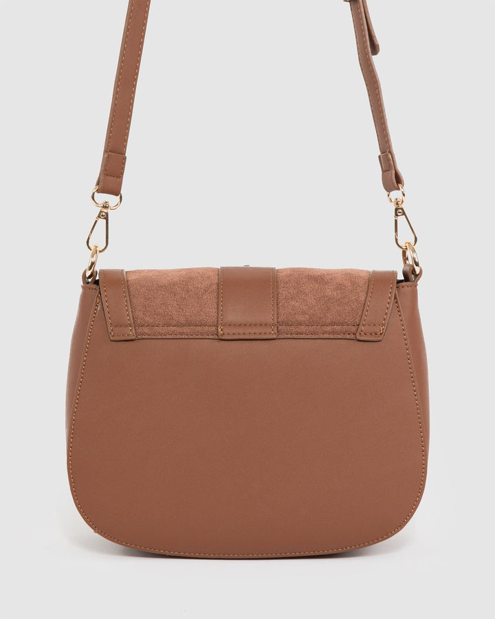 Colette by Colette Hayman Brown Aria Scarf Crossbody Bag