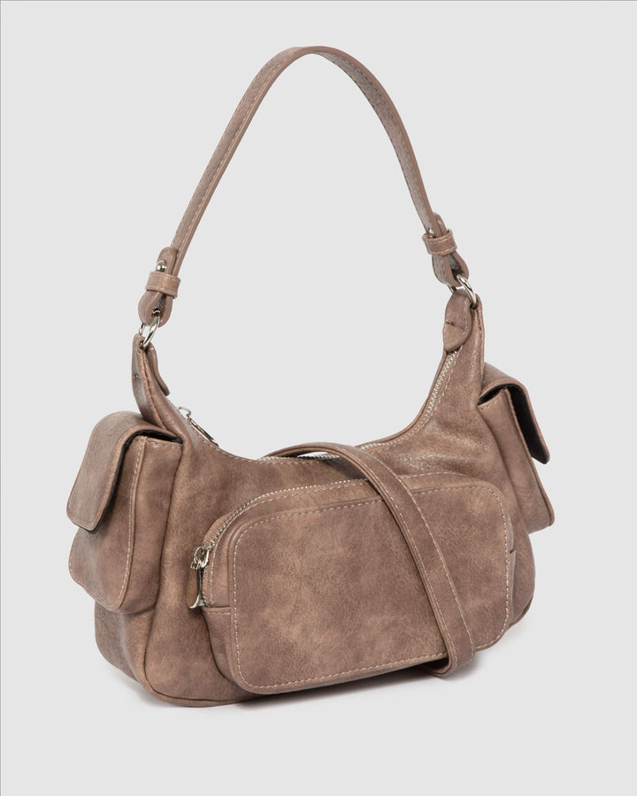 Colette by Colette Hayman Brown Delilah Pocket Shoulder Bag