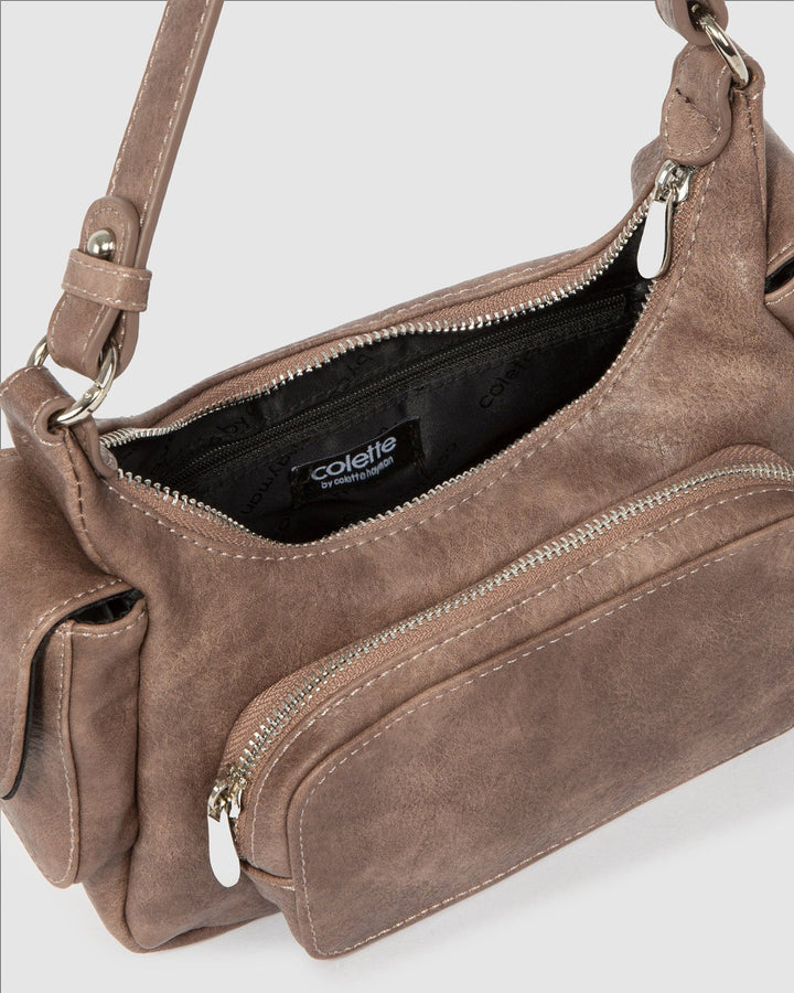 Colette by Colette Hayman Brown Delilah Pocket Shoulder Bag