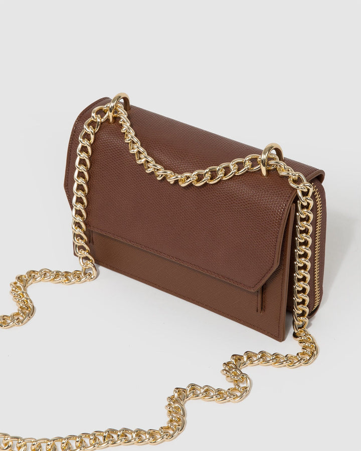 Colette by Colette Hayman Brown Harper Chain Crossbody Bag