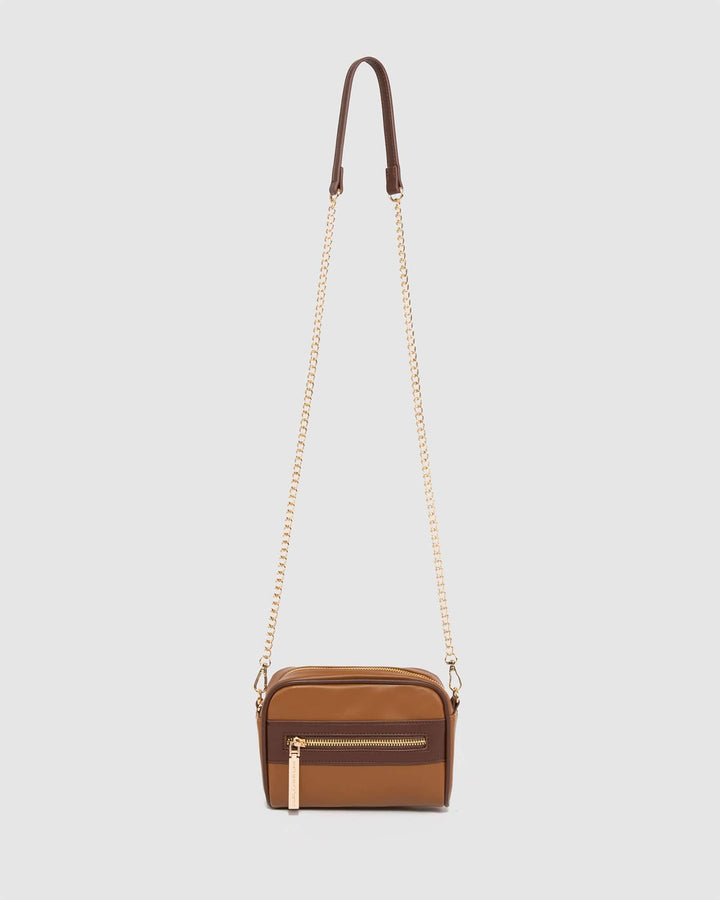 Colette by Colette Hayman Brown Suri Panel Crossbody Bag