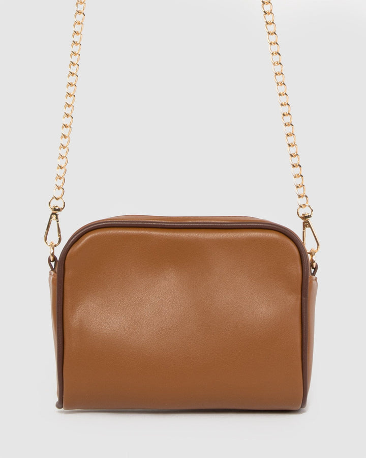 Colette by Colette Hayman Brown Suri Panel Crossbody Bag