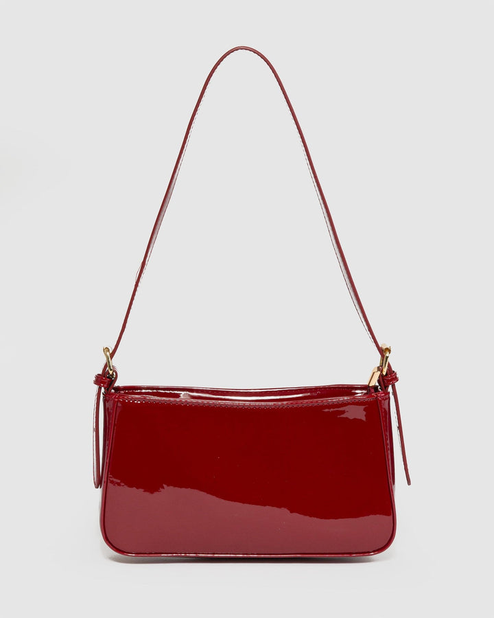 Colette by Colette Hayman Cherrie Red Frankie Buckle Strap Shoulder Bag