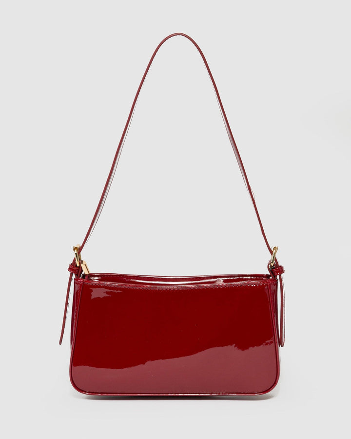 Colette by Colette Hayman Cherrie Red Frankie Buckle Strap Shoulder Bag