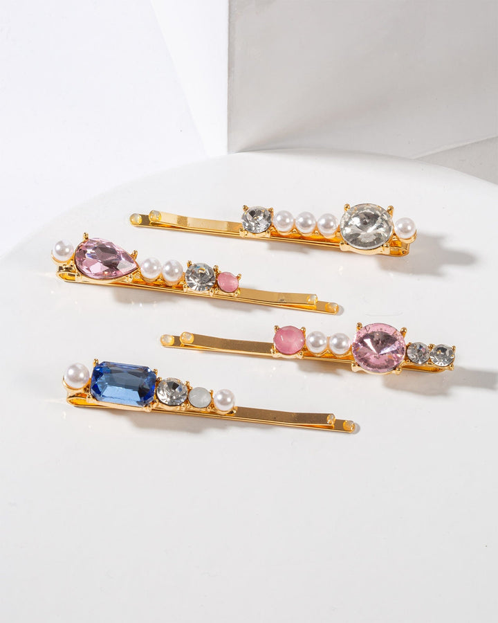 Colette by Colette Hayman Crystal And Pearl Hair Slides