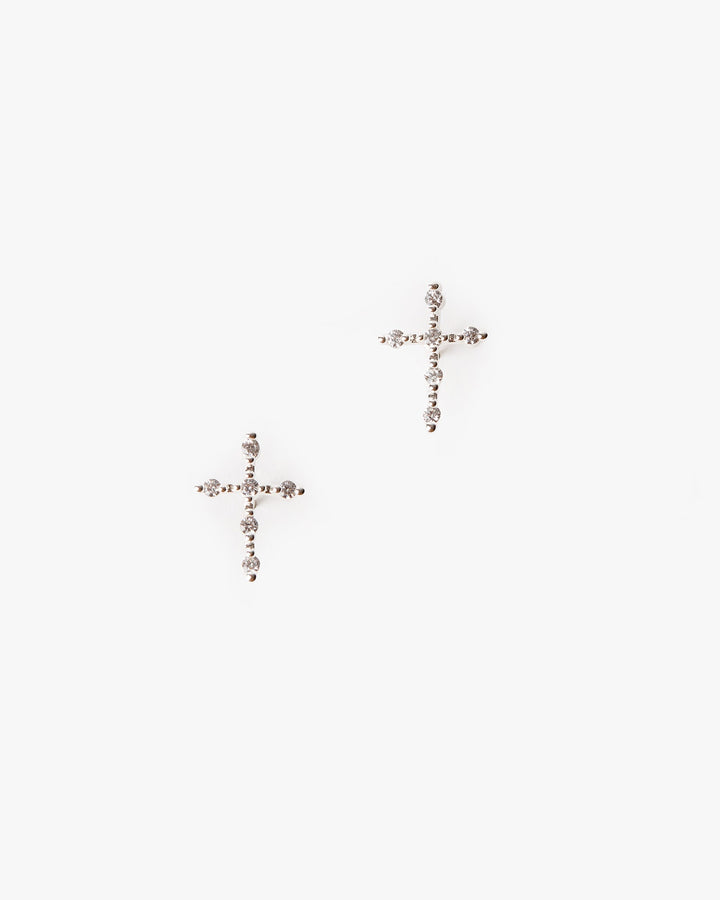 Colette by Colette Hayman Crystal Cross Stud Earrings