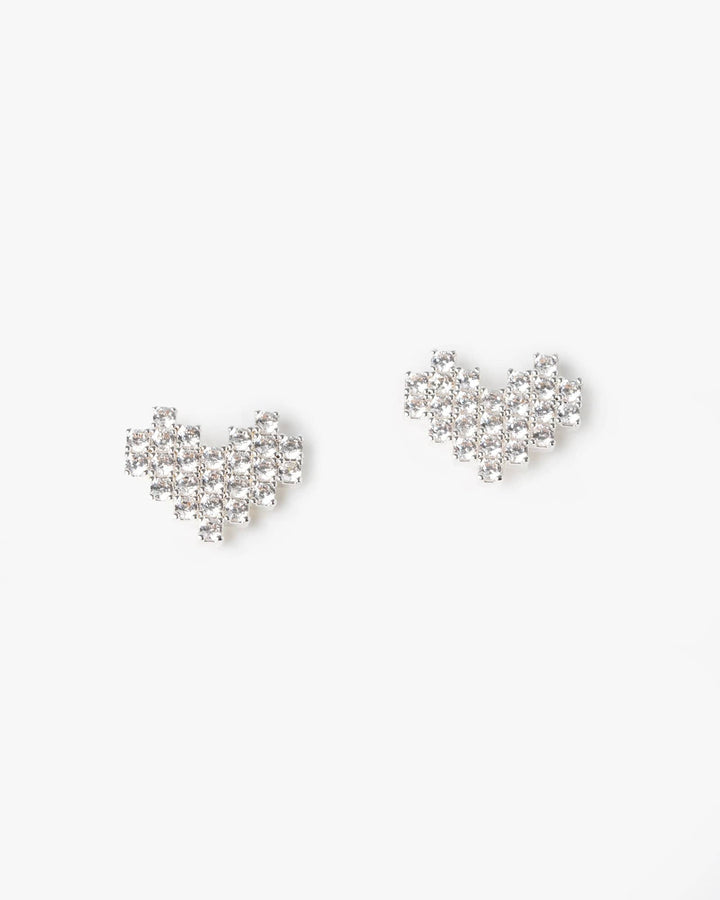 Colette by Colette Hayman Crystal Heart Stud Earrings