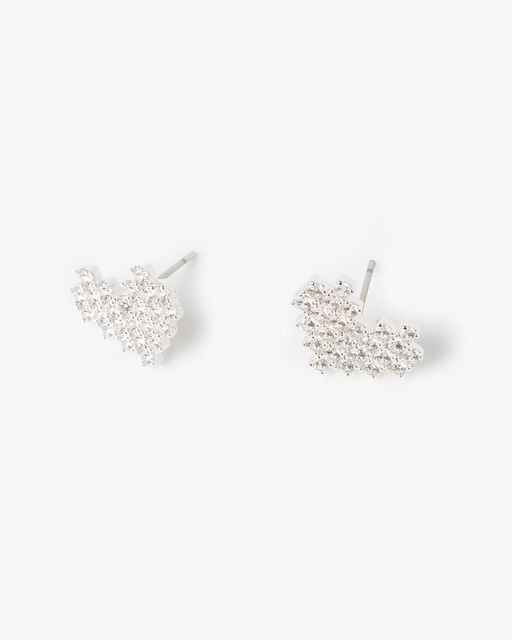 Colette by Colette Hayman Crystal Heart Stud Earrings