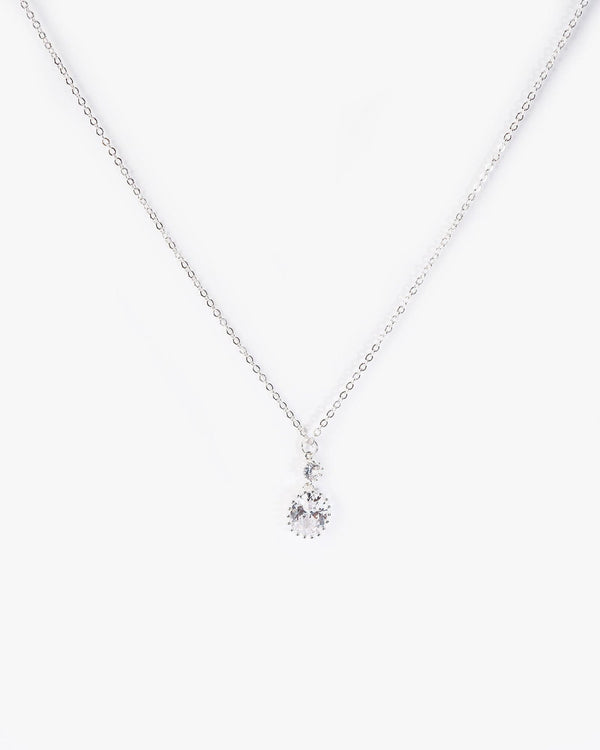 Colette by Colette Hayman Crystal Oval Drop Necklace