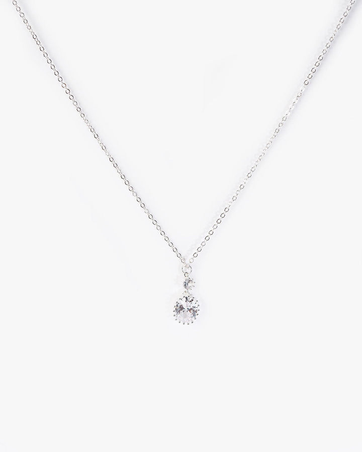 Colette by Colette Hayman Crystal Oval Drop Necklace