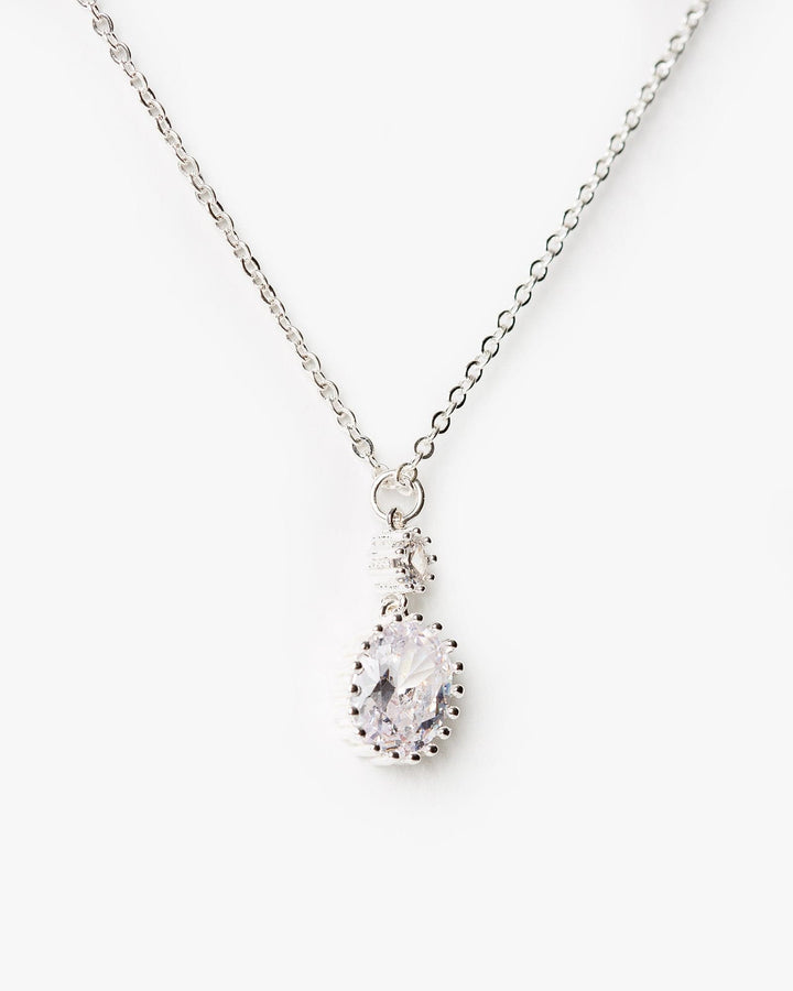 Colette by Colette Hayman Crystal Oval Drop Necklace