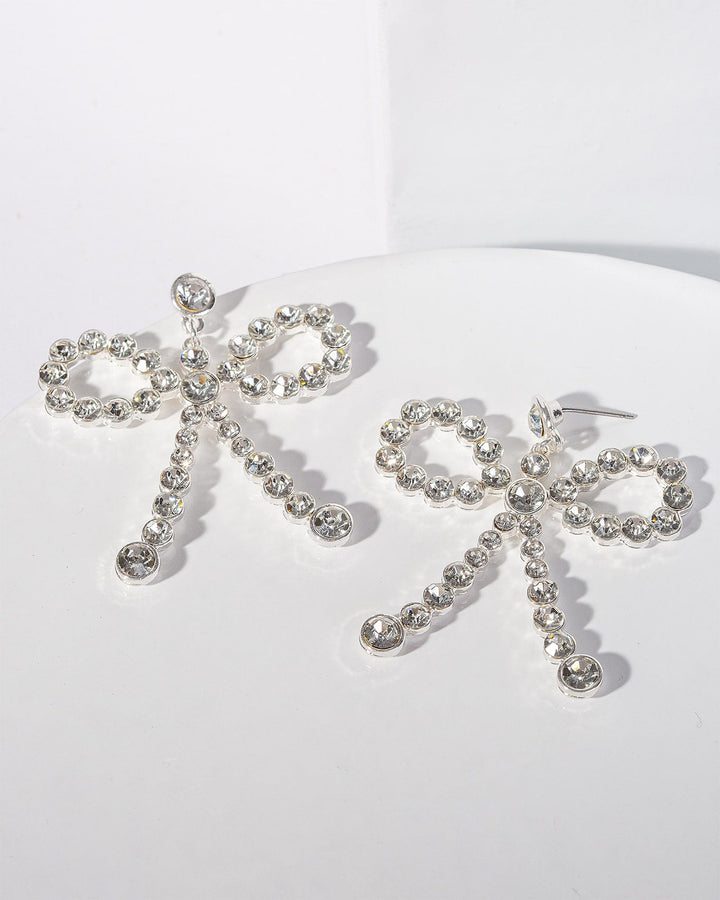 Colette by Colette Hayman Crystal Small Bow Earrings