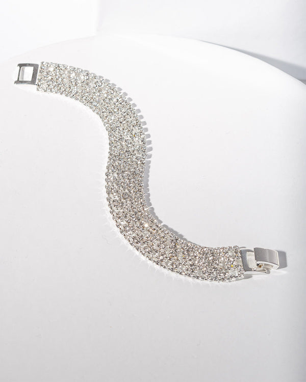 Colette by Colette Hayman Crystal Wide Band Bracelet