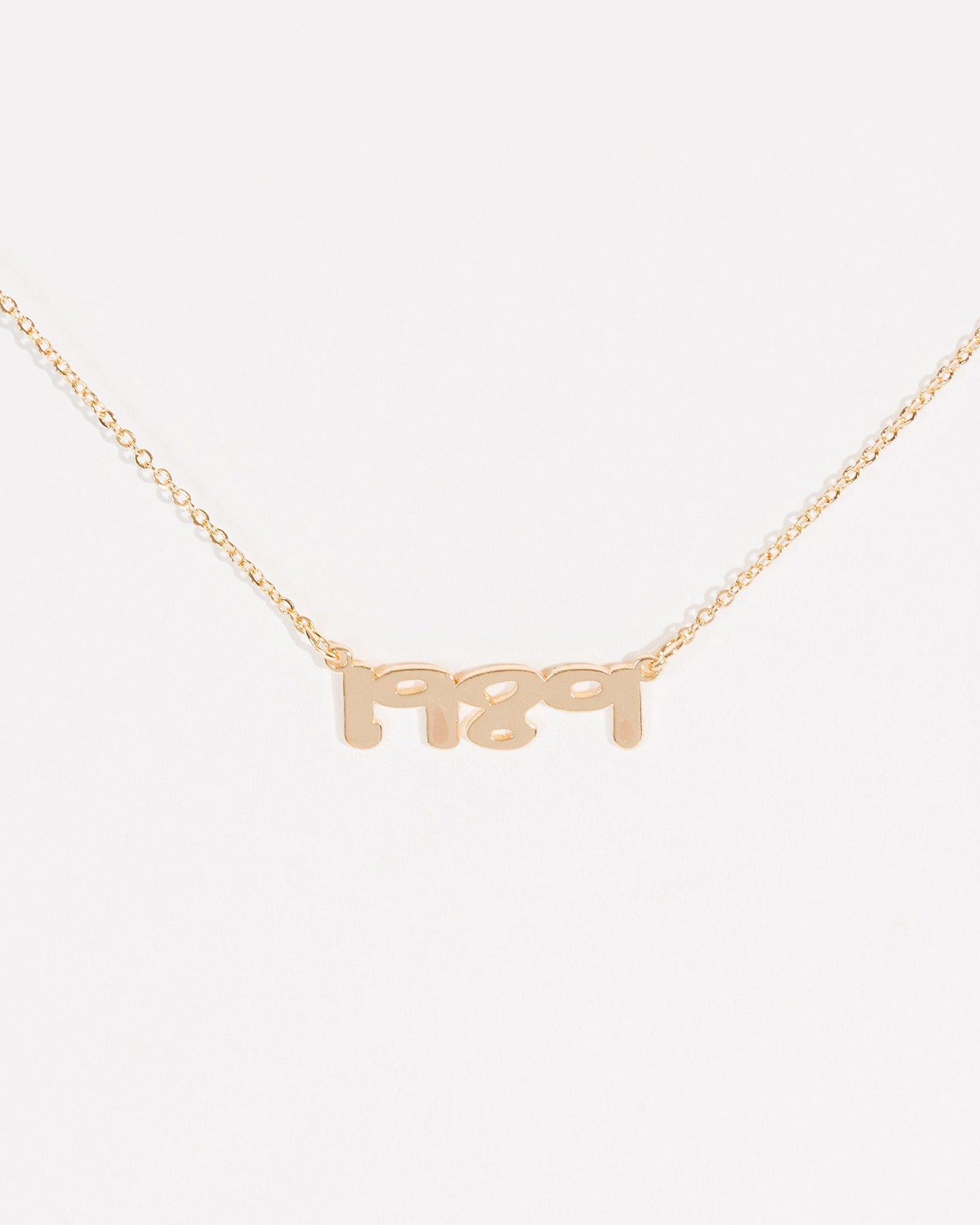 Gold 1989 Text Necklace – colette by colette hayman