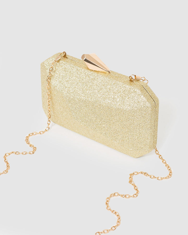 Colette by Colette Hayman Gold Charlotte Geo Clutch Bag