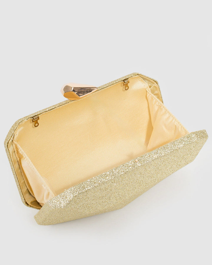 Colette by Colette Hayman Gold Charlotte Geo Clutch Bag