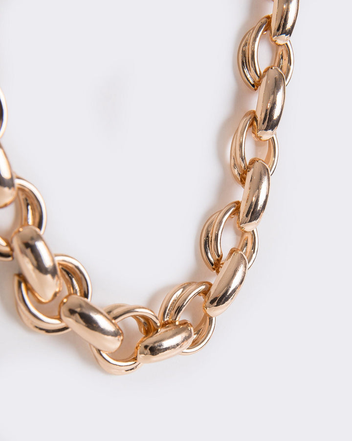 Colette by Colette Hayman Gold Chunky Chain Link Necklace