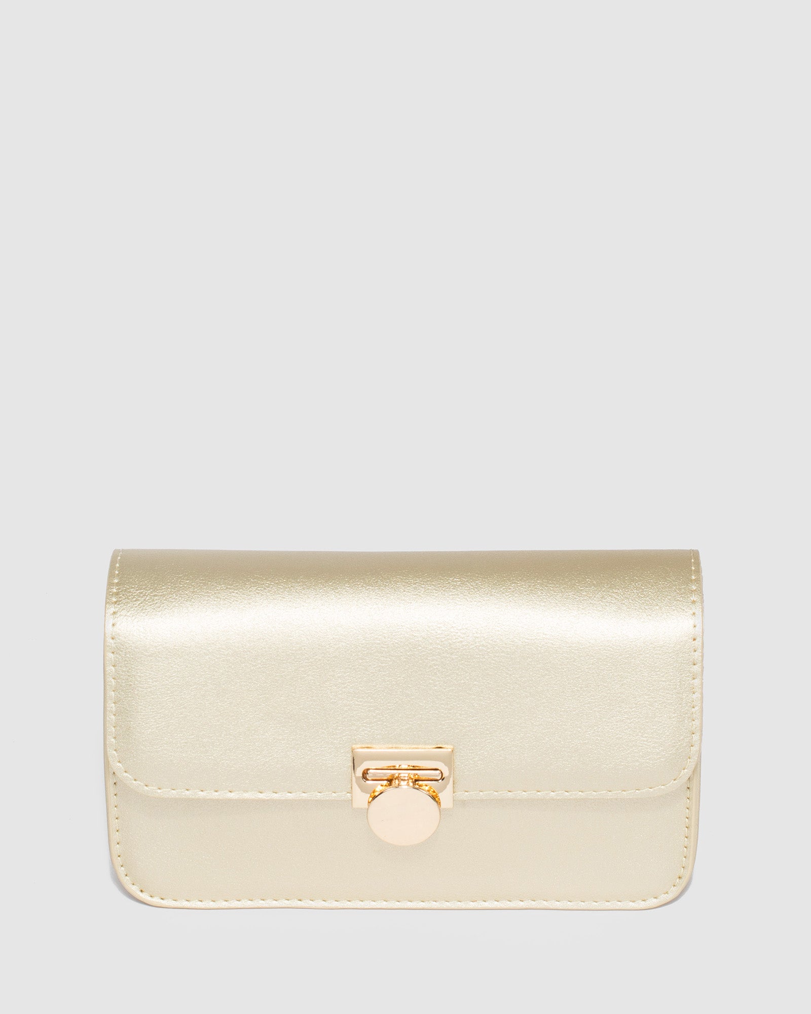 Gold crossbody outlet clutch