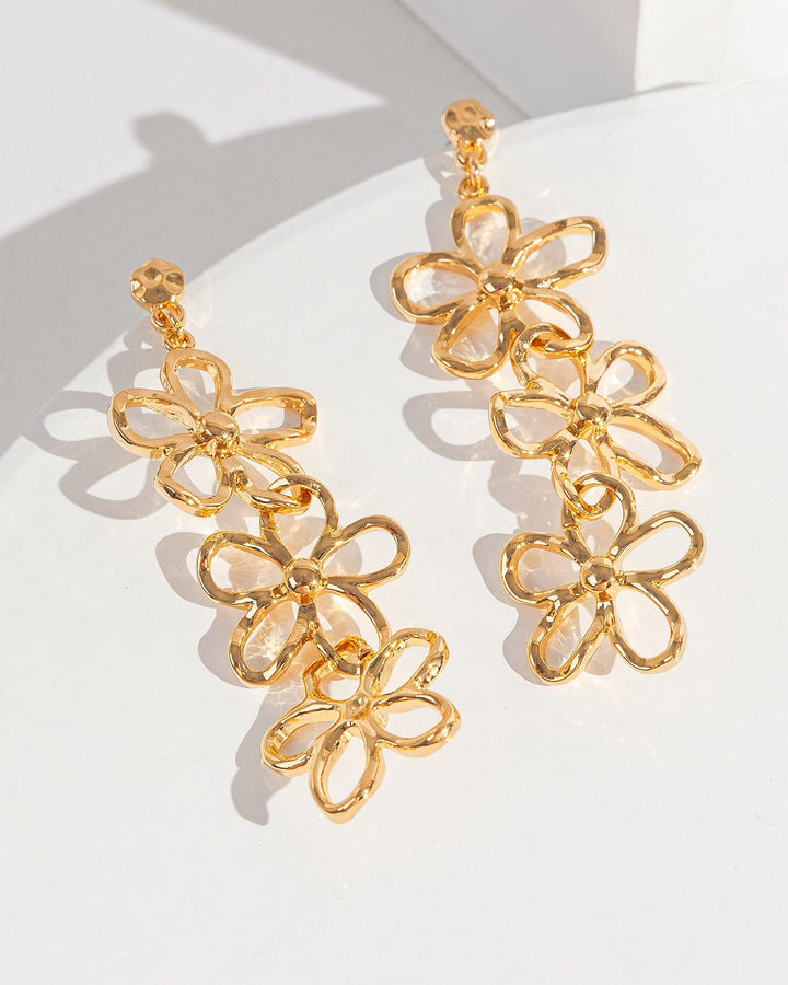 Colette by Colette Hayman Gold Flower Drop Earrings