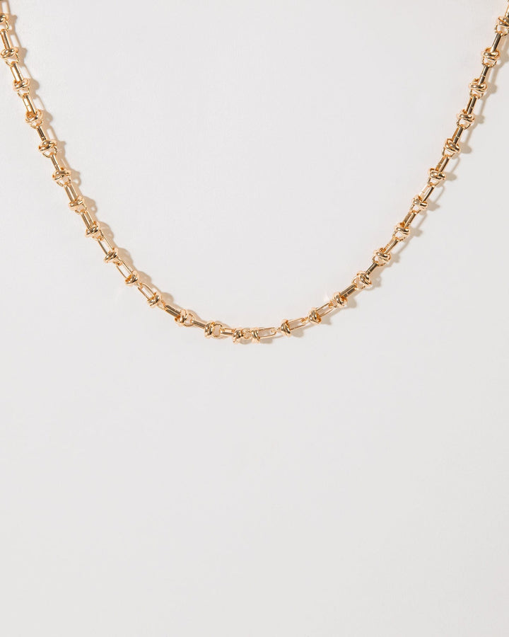 Colette by Colette Hayman Gold Knotted Chain Necklace