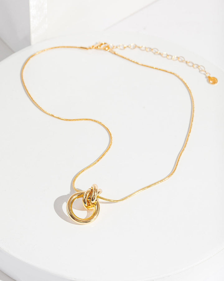 Colette by Colette Hayman Gold Knotted Loops Necklace