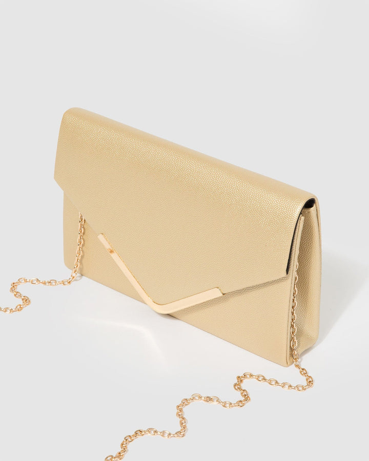 Colette by Colette Hayman Gold Lila II Envelope Clutch Bag