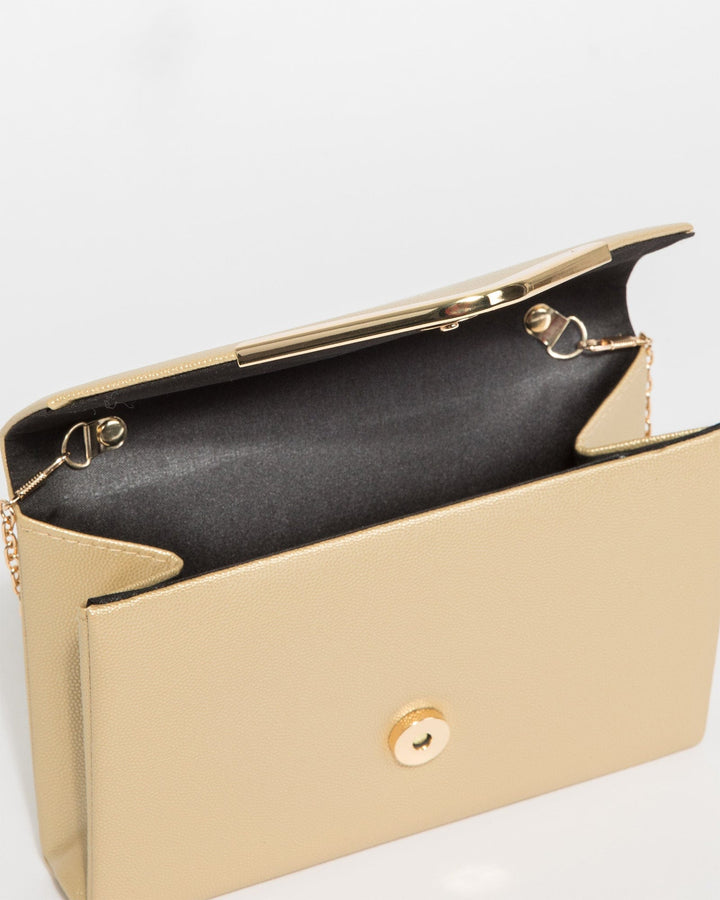 Colette by Colette Hayman Gold Lila II Envelope Clutch Bag