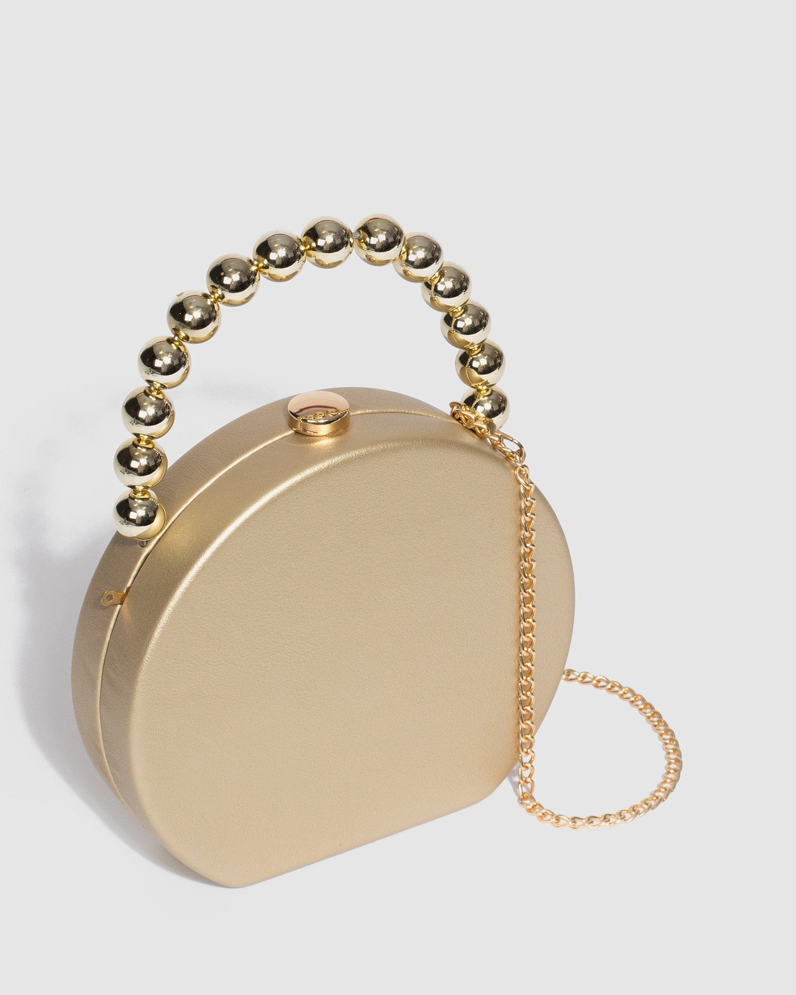 Gold round clearance clutch