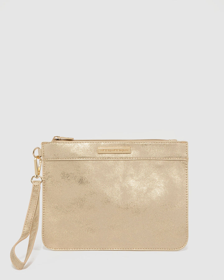 Colette by Colette Hayman Gold Tia Wristlet Clutch Bag