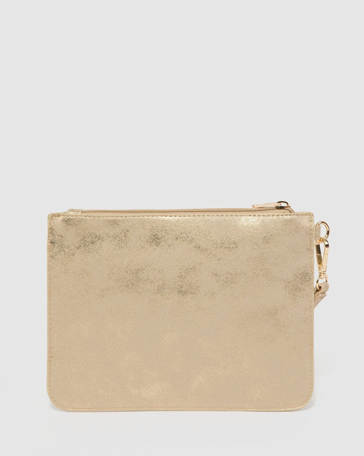 Colette by Colette Hayman Gold Tia Wristlet Clutch Bag