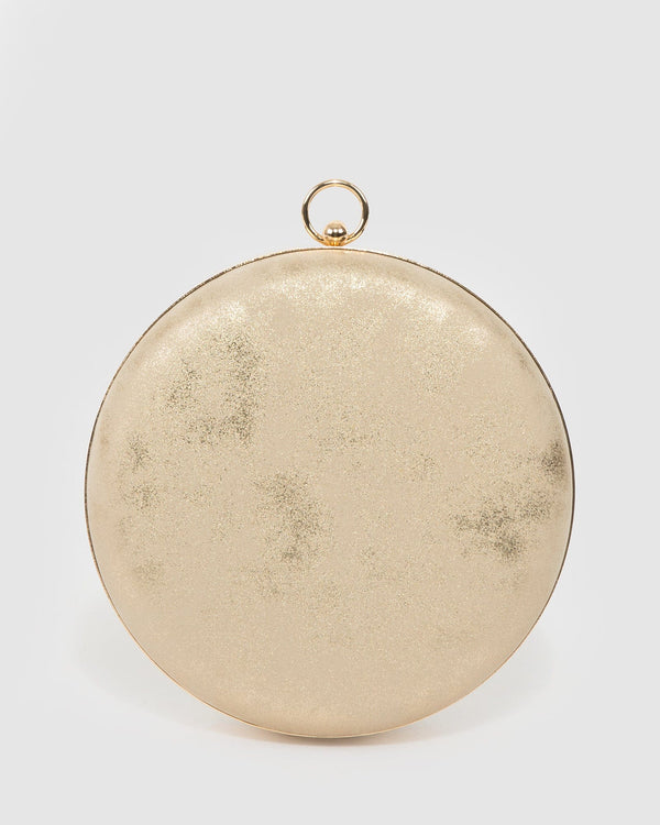 Colette by Colette Hayman Gold Yuki Round Clutch Bag