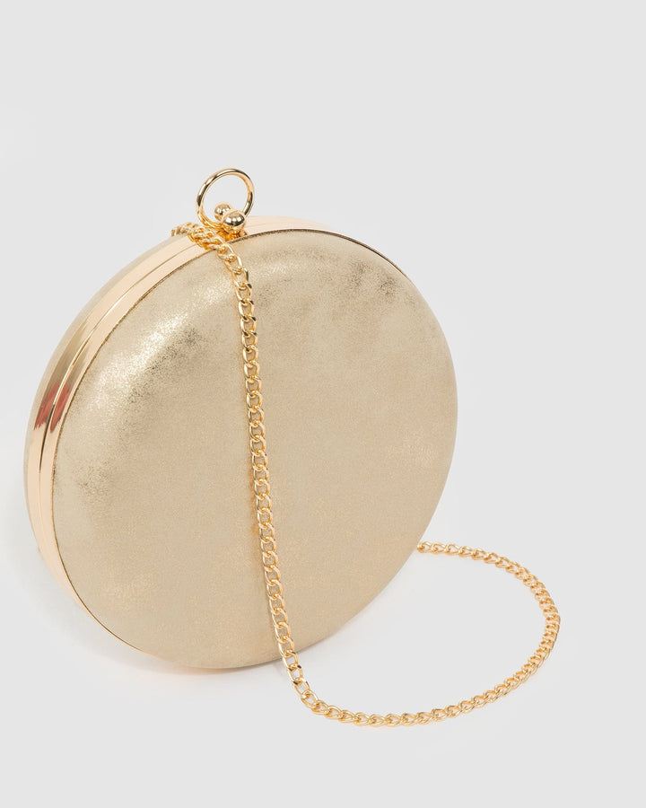 Colette by Colette Hayman Gold Yuki Round Clutch Bag