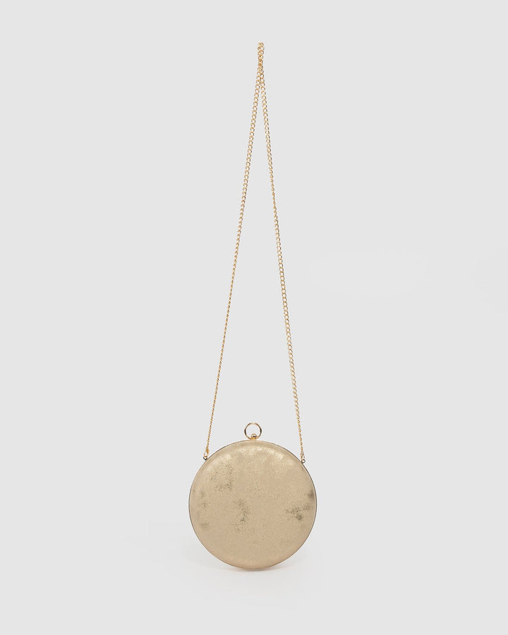 Colette by Colette Hayman Gold Yuki Round Clutch Bag