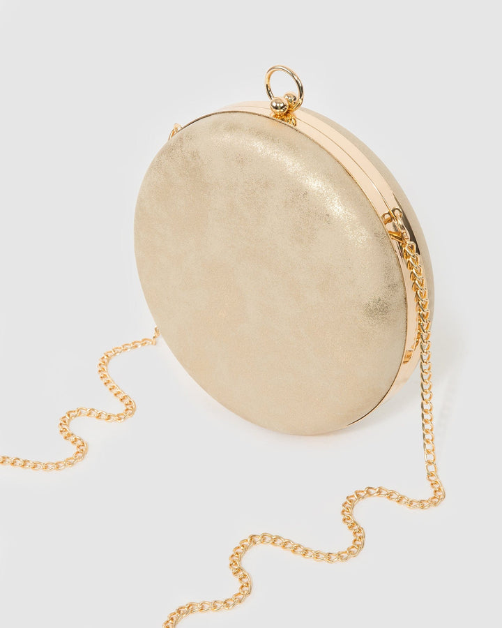 Colette by Colette Hayman Gold Yuki Round Clutch Bag