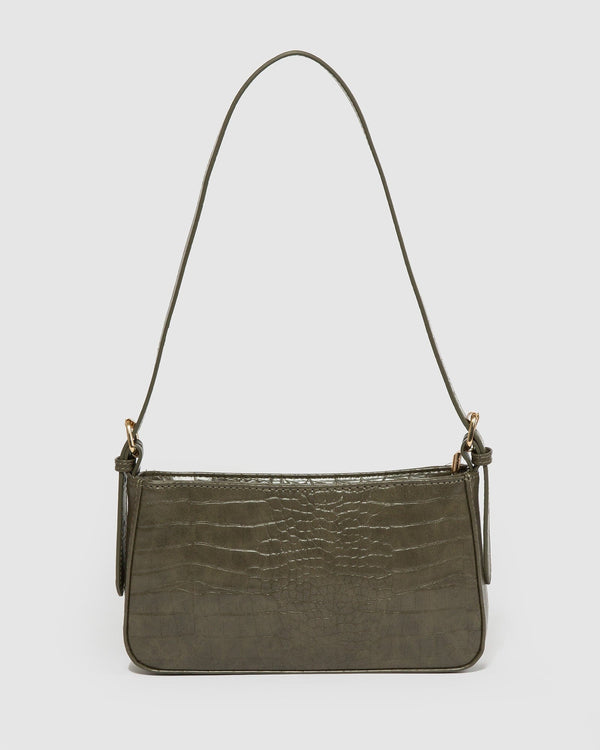 Colette by Colette Hayman Green Frankie Buckle Strap Shoulder Bag