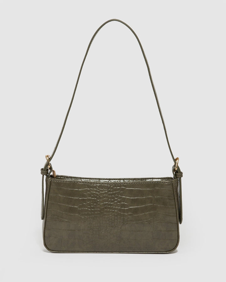 Colette by Colette Hayman Green Frankie Buckle Strap Shoulder Bag