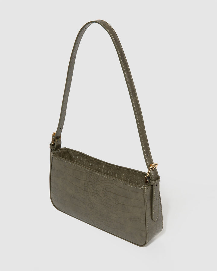 Colette by Colette Hayman Green Frankie Buckle Strap Shoulder Bag