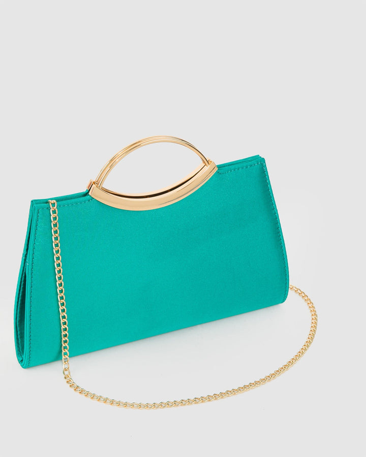 Colette by Colette Hayman Green Jessie Handle Clutch Bag