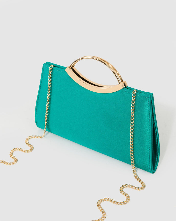 Colette by Colette Hayman Green Jessie Handle Clutch Bag